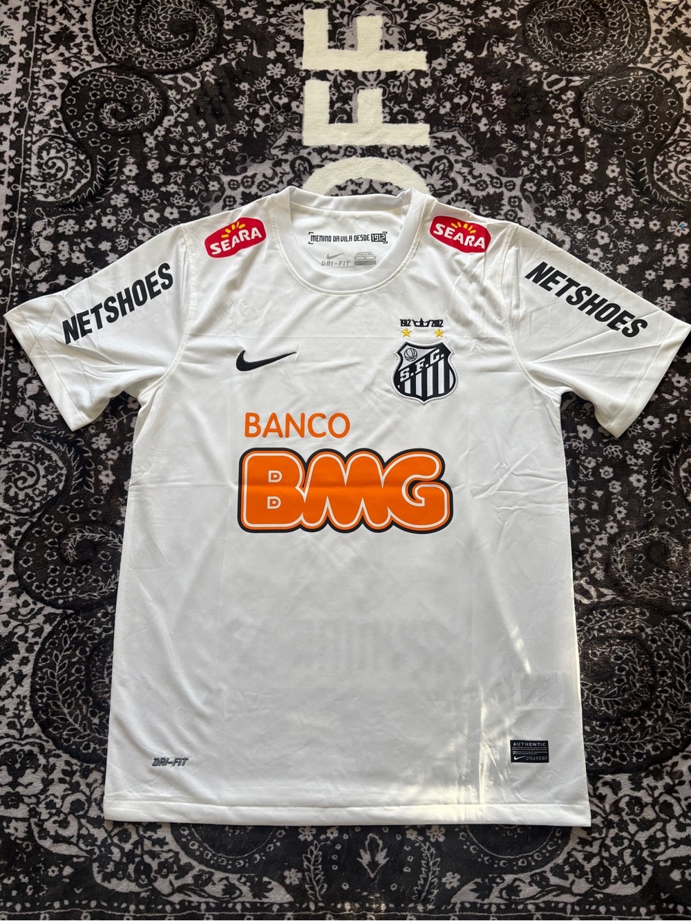 Neymar Santos 2012/2013 Home Jersey Retro Kit | Mens Sizes
